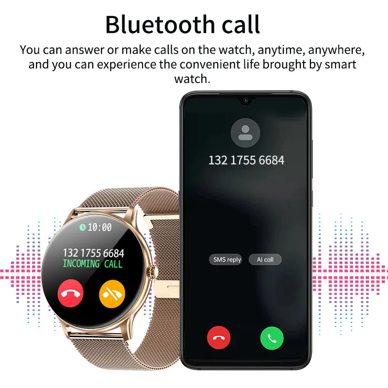 LIGE Bluetooth Call Smart Watch Мужские 2022 Спортивные Фитнес-Трекер Smartwatch Женские