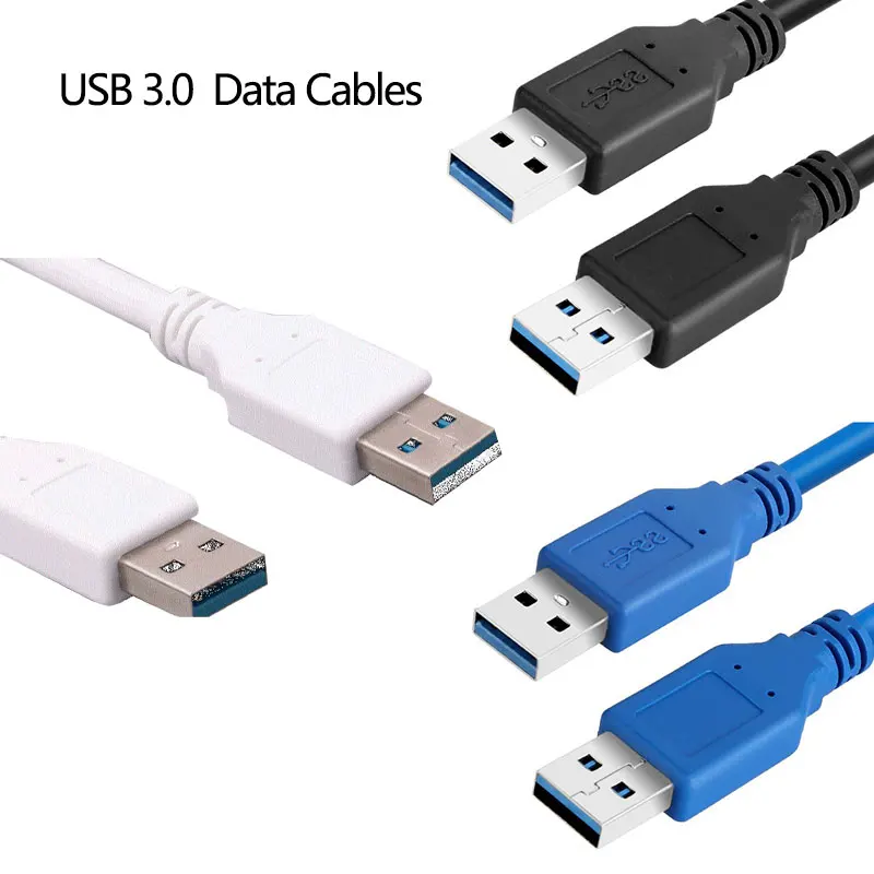 

Portable USB 3.0 Type A Male to A Male Data Cable Lead - Super Fast Speed