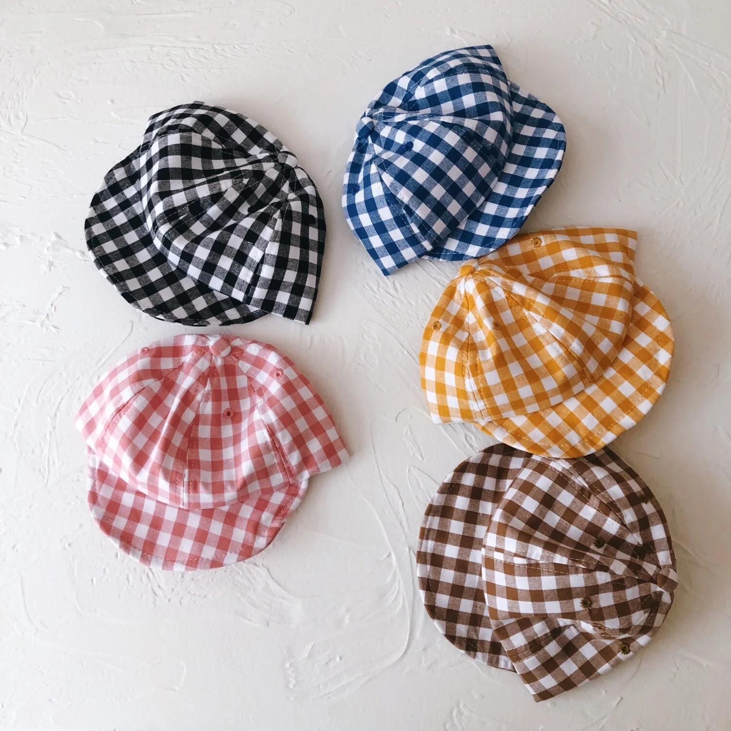 

Newest Summer Newborn Baby Girl Boy Sun Hat Cotton Beret Hat Cartoon Striped Bear Snapback Baseball Cap Baby Hats Bucket Caps