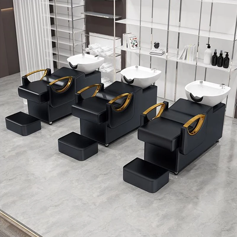 Кресло для мытья волос с шампунем умывальник парикмахерской спа кресла