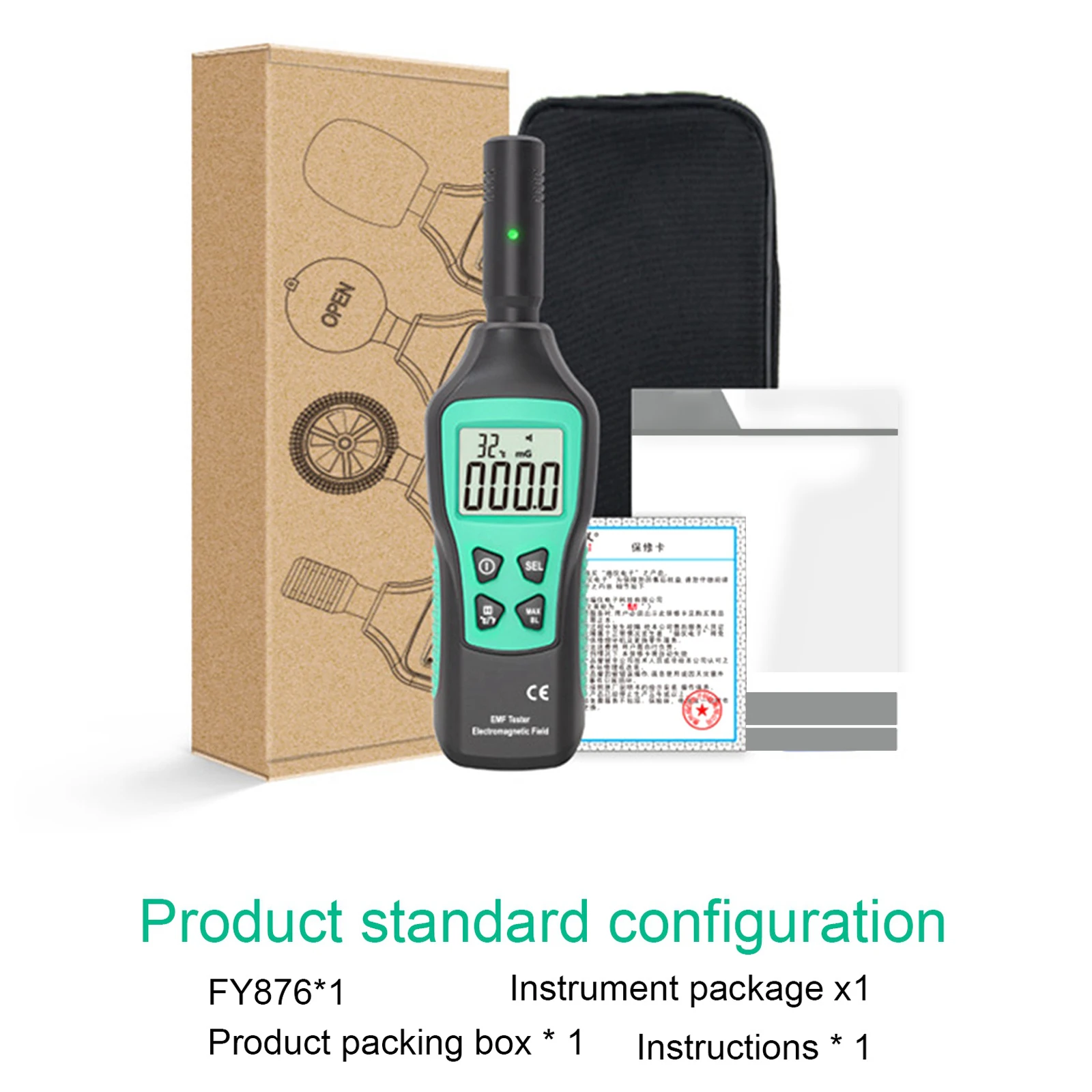 

Electromagnetic Wave Radiation Detector Women High-precision Electromagnetic Wave Radiation Protection Test Measuring Instrument