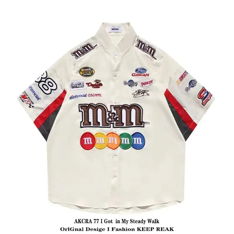 Свободная Мужская рубашка в гонконгском стиле Новая Винтажная Дизайнерская