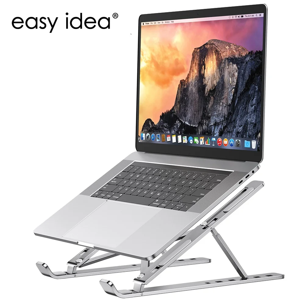 Supporto per Laptop portatile supporto per Notebook in alluminio staffa per Computer Macbook Air Pro accessori per supporto Base pieghevole per Pc