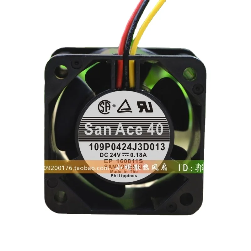 Новый вентилятор SSEA для Sanyo 109P0424J3D013 4028 24 В 0.18A 4 см 2-проводный 3-проводной инверторный охлаждающий вентилятор 40x40x28 мм