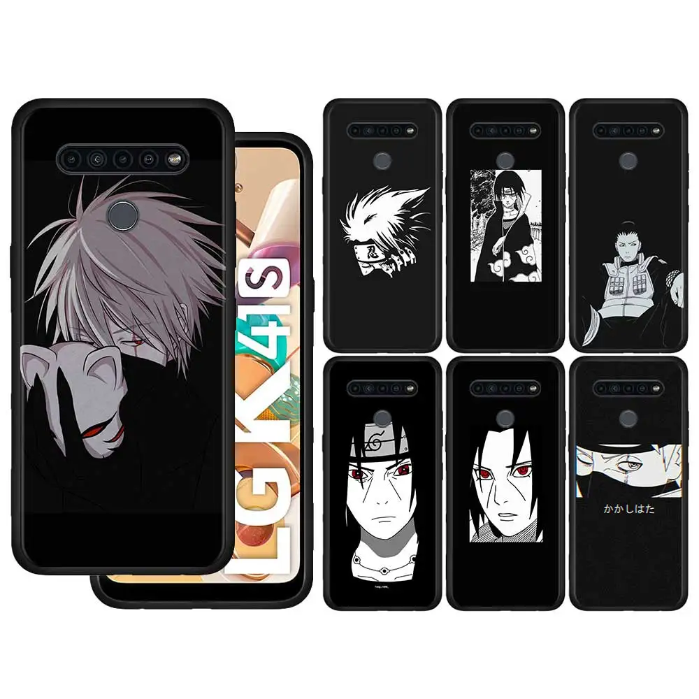 

Black Phone Case For LG K61 K41s G6 G7 G8 Cover Naruto Itachi Uchiha Cases K50 K50s K71 K92 K51s K52 K40s K40 K42 Silicone Capa