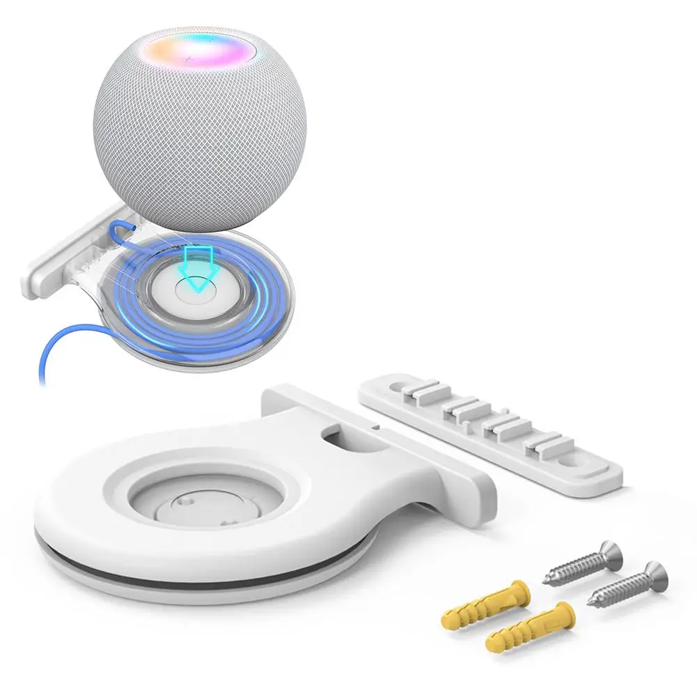 

Detachable Wall Mounting Bracket Smart Speaker Storage Stand Hanger Space Saving Wall Shelf Compatible For Homepod Mini