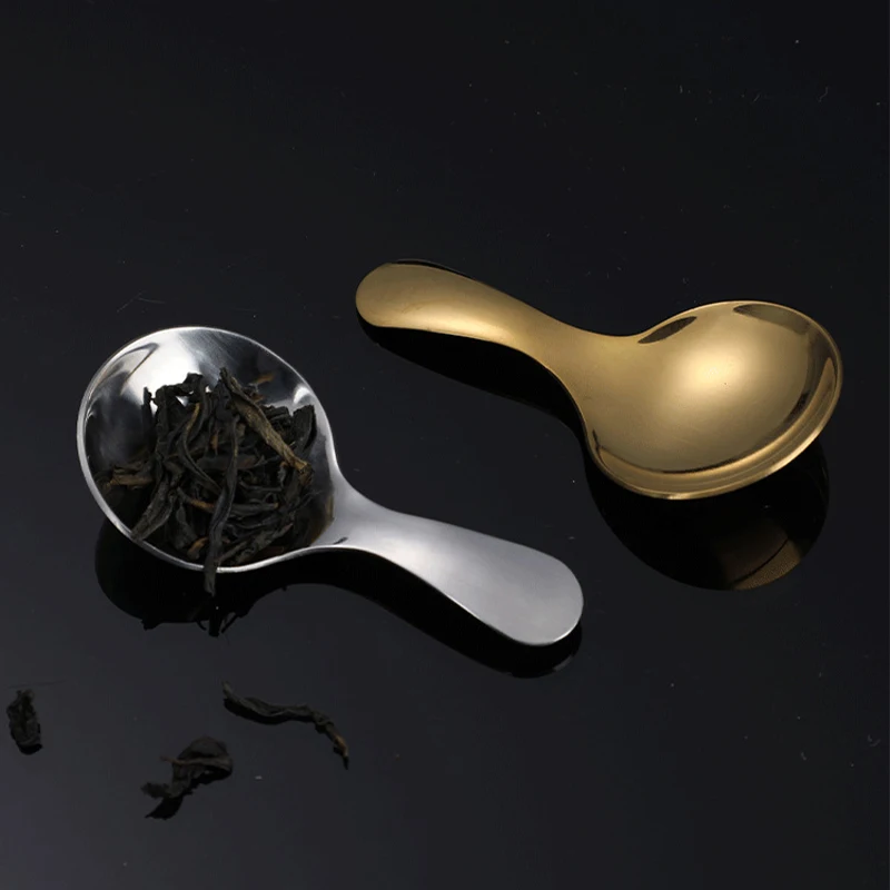 

1Pc Dessert Spoon Stainless Steel Sugar Salt Spice Spoon Condiment Tea Coffee Small Kids Spoon Kitchen Tools Gold Sliver