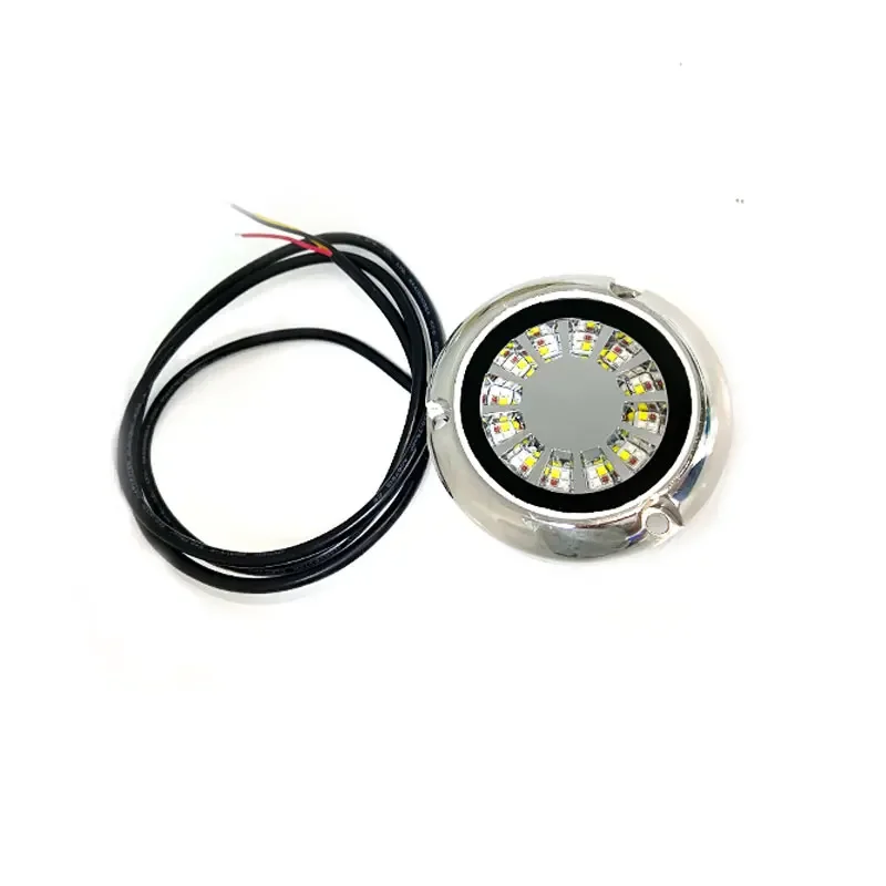 Водонепроницаемая IP68 12V 24V стробоскоп RGBW яхта лодка Нижняя лампа для лодки