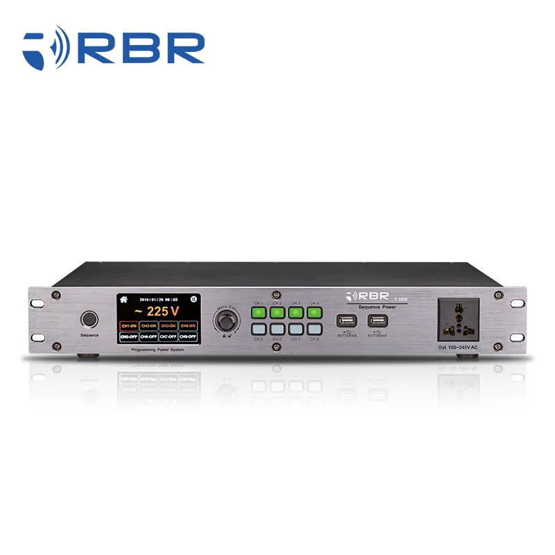 

Touchable screen design t1608 9CH power sequence controller with filter