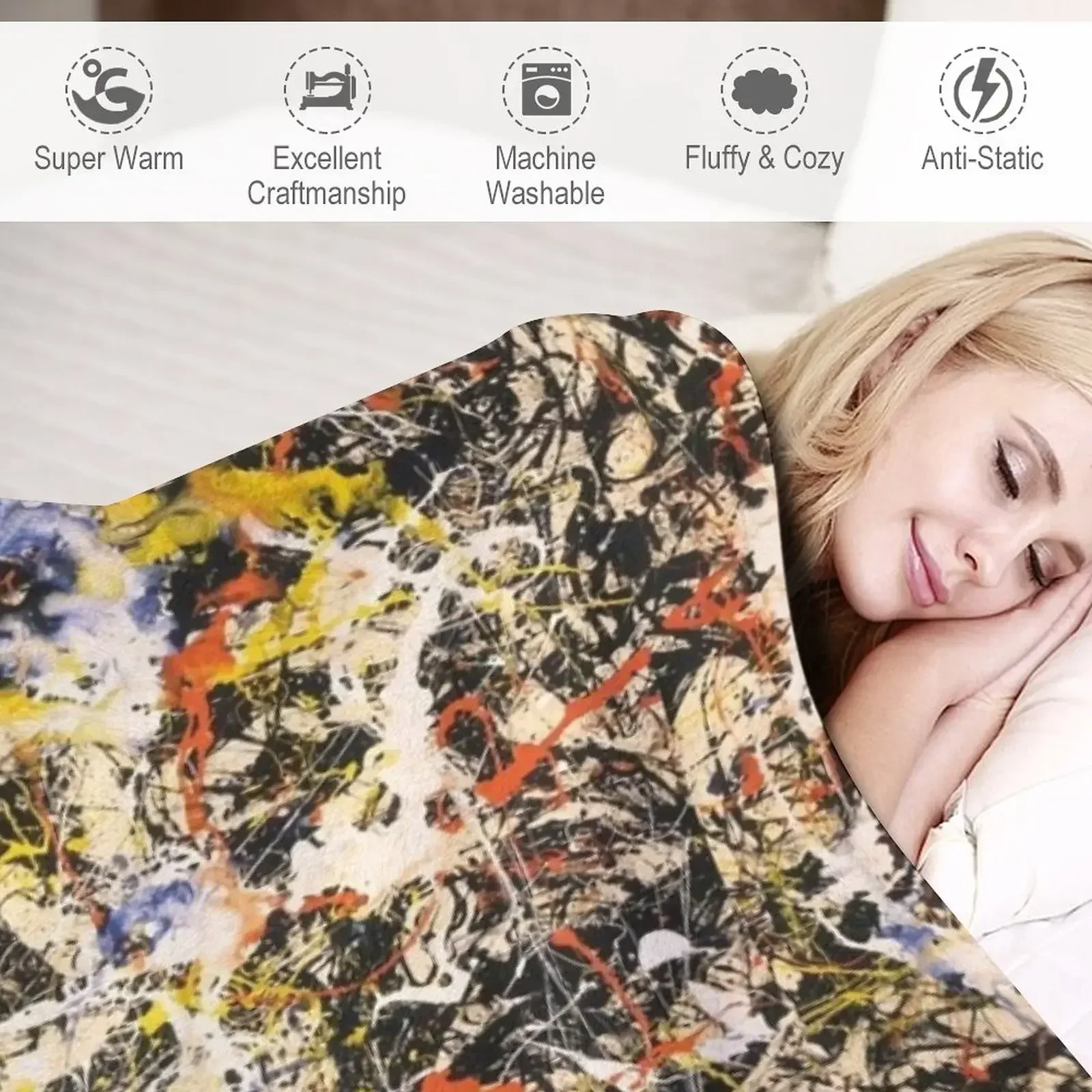 New Jackson Pollock --- сближенное одеяло полярные одеяла и для кровати модные