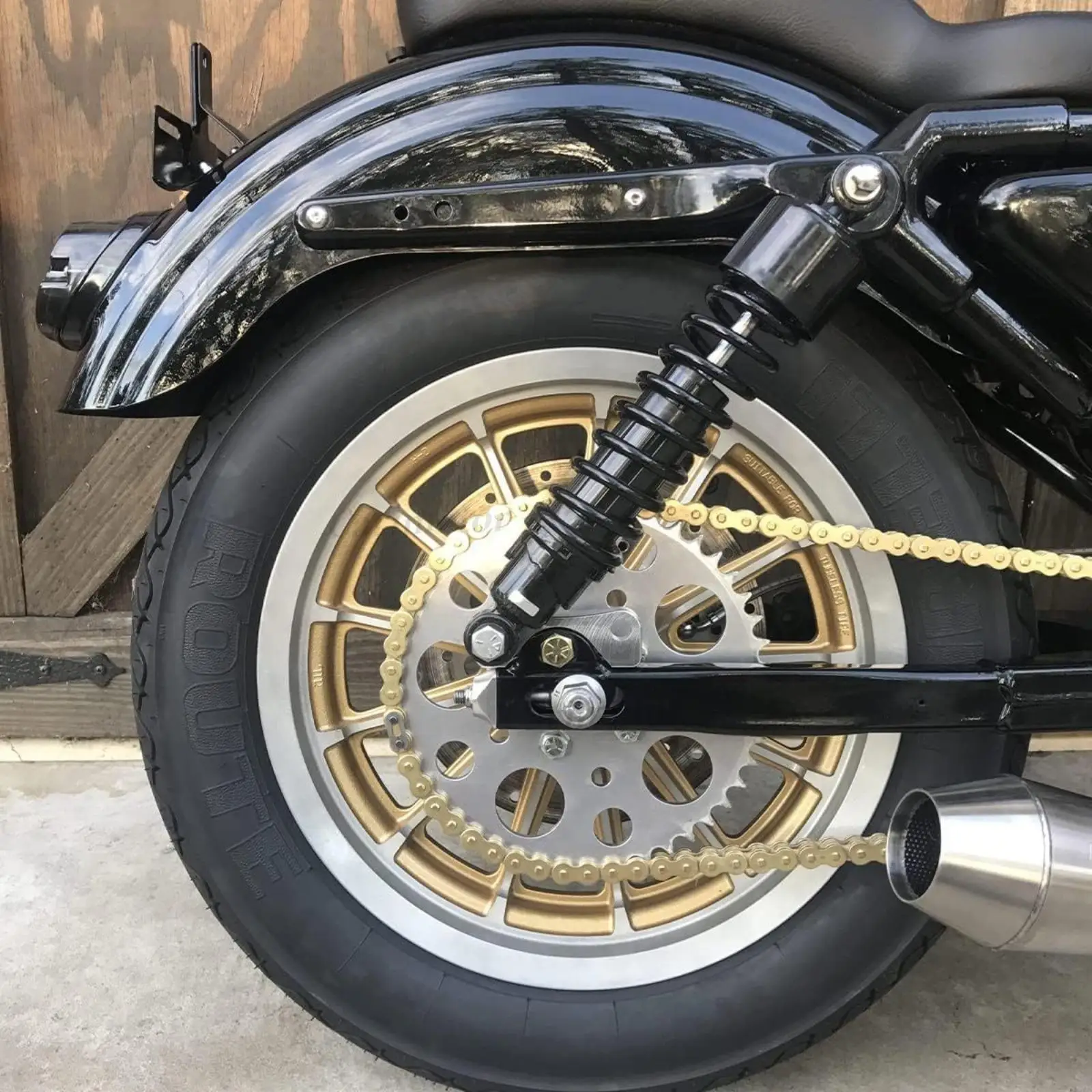 Черный задний амортизатор для мотоцикла 10 5 дюйма 267 мм Harley Davidson Sportster 883 1200