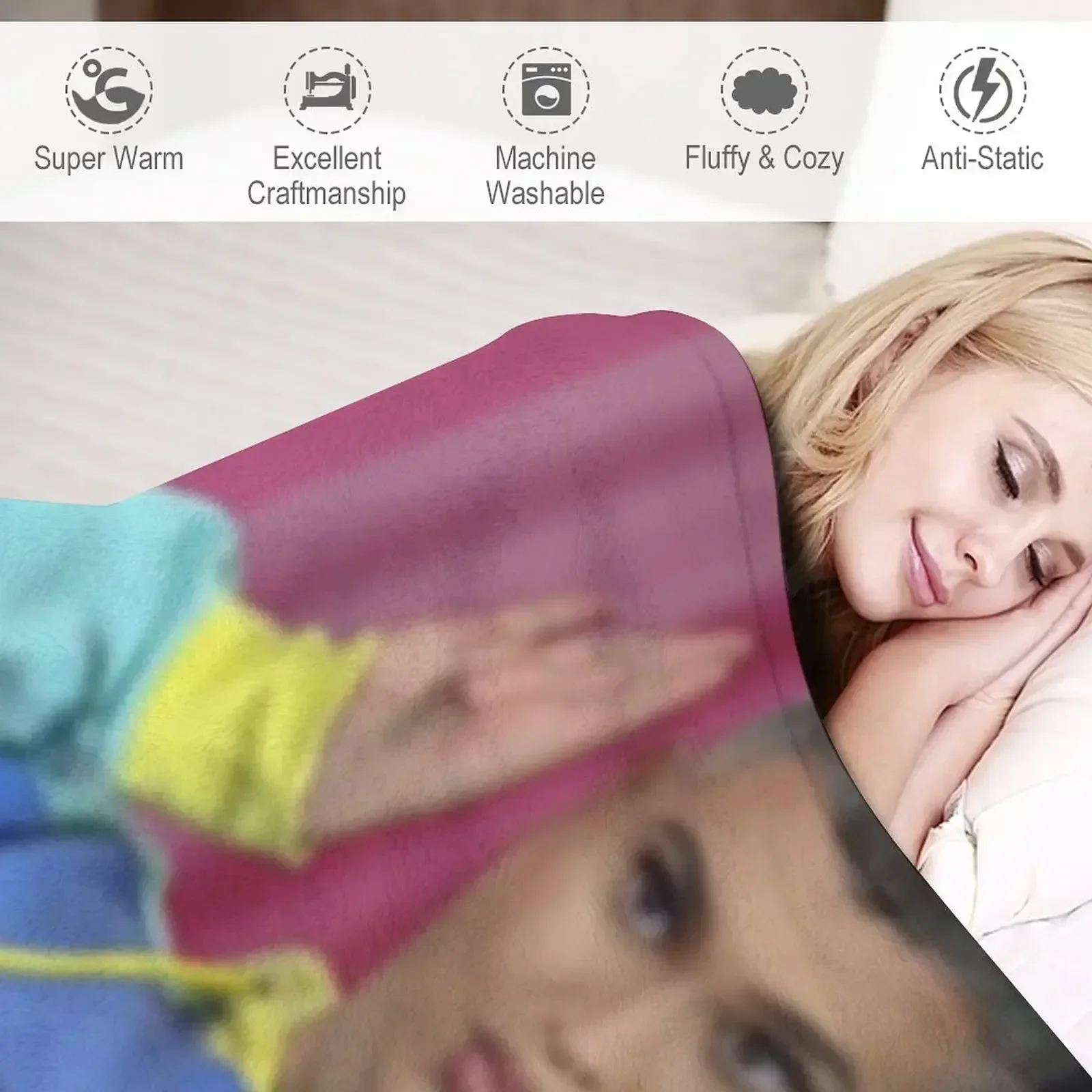 Новое зимнее одеяло Trisha Paytas и Ethan Klein для дивана теплое