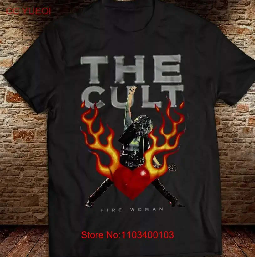 Винтажная футболка с изображением женщины пожарной коллекции Ian Astbury Культовая