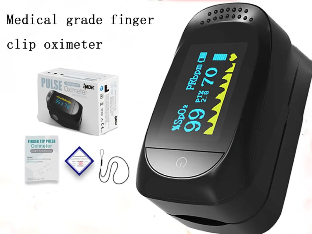 

Household Small Volume Fingerclip Blood Oximeter Screen Pulse and Heart Rate Intelligent Monitor Medical Grade Blood Oximeter