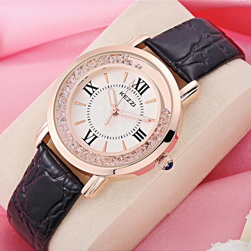 

NO.2 A1324 Watch Luxury Rome Number Rhinestone Crystal Dress Watch Casual Fashion Quartz Wristwatches Dames Horloges