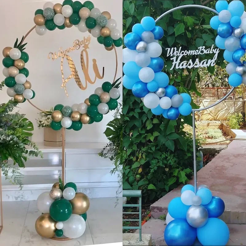 

Hot 163x73cm Round Balloon Stand Arch Wedding Decoration Backdrop Ballon accessories Birthday Baby Shower decor Balloons Wreath