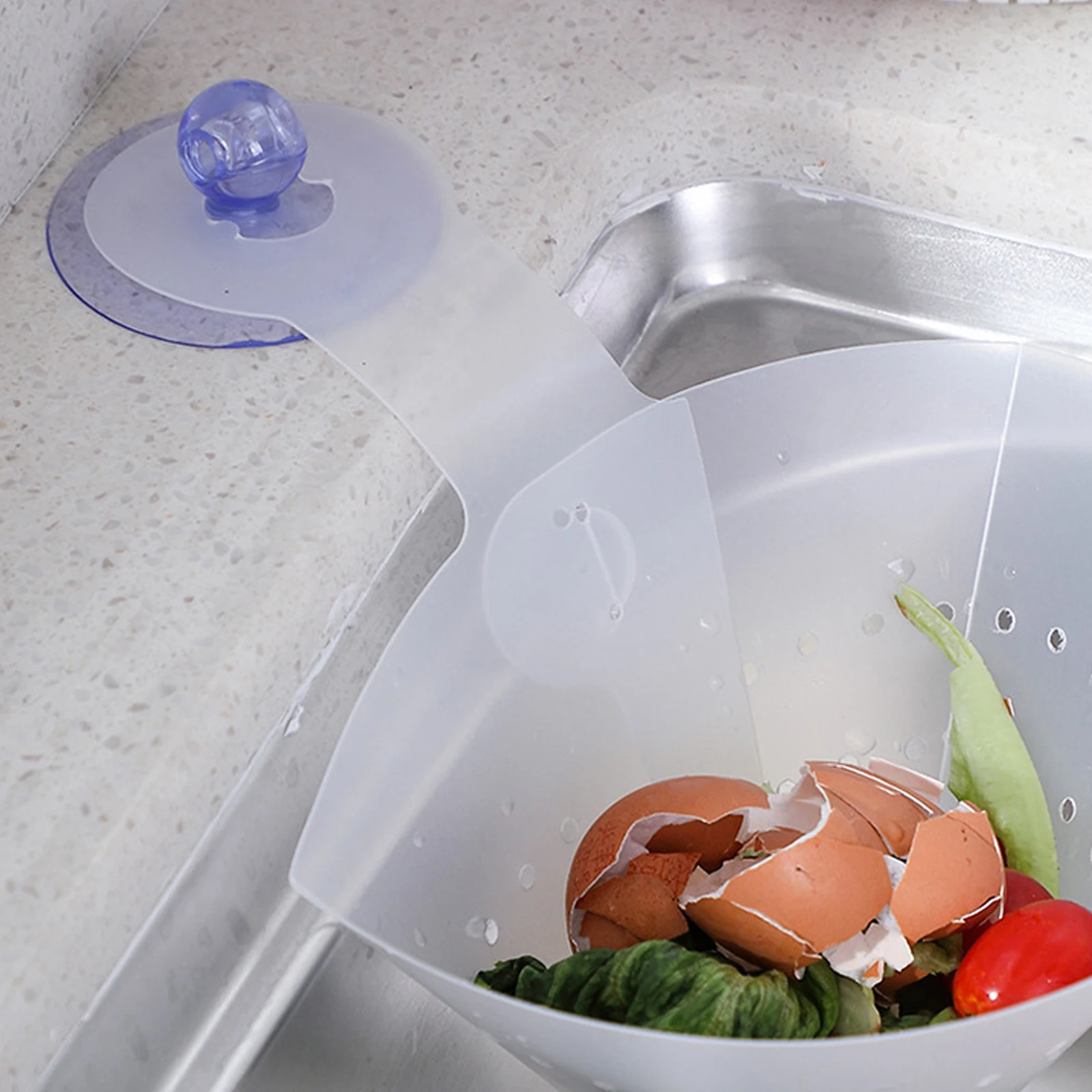 

5 Pack Reusable Sponge, Kitchen Triangle Sink Filter, Corner Kitchen Sink Strainer Basket, Multi-function Water Storage Tank