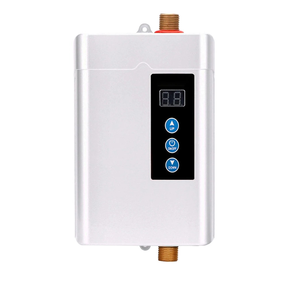 

4000W Bathroom Water Heater Tankless Hot Water Heater Electric Shower Portable Instant Boiler 30-55 ℃ Range Home Supplies