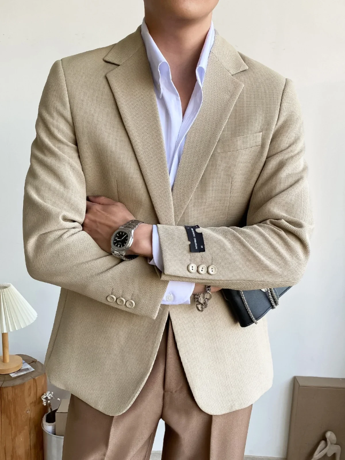 CY345 Высококачественный повседневный костюм мужское тонкое пригородное деловое