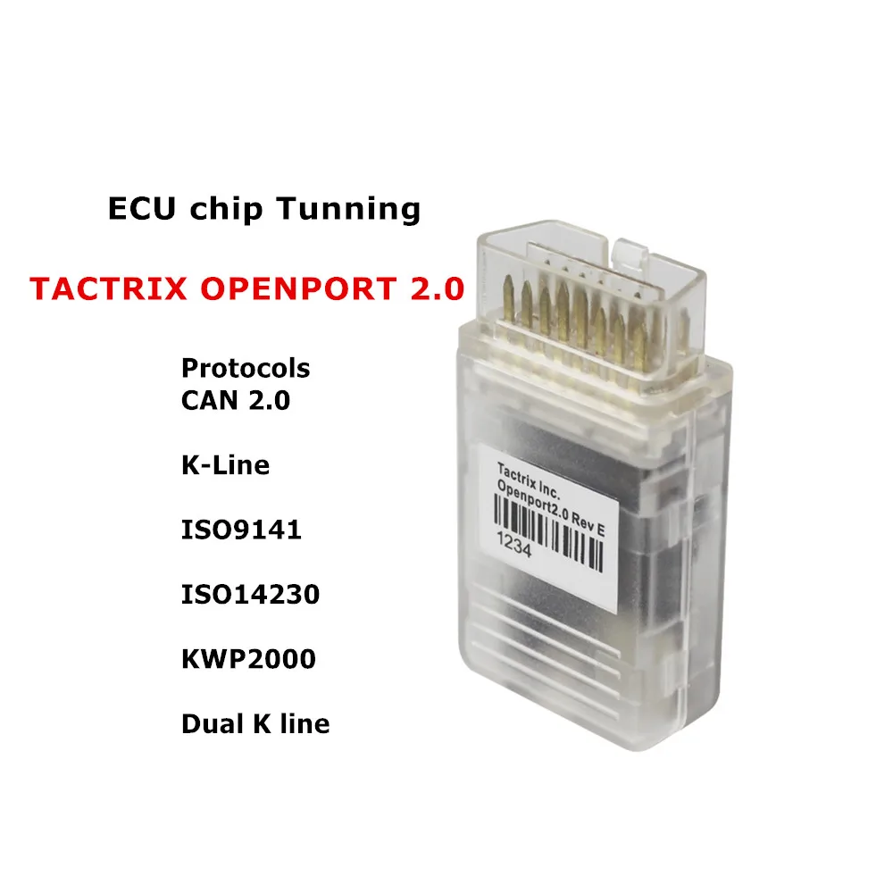 

High Tactrix Openport 2.0 With ECU FLASH ECU Chip Tunning 2.0 ECUFLASH With All SW Full Set OBDII Connector