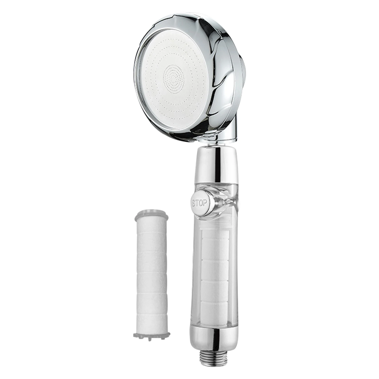 

Handheld Home Powerful Spray Hotel Boosting Universal Accessories Shower Head ABS High Pressure With Filter Bathroom 3 Modes