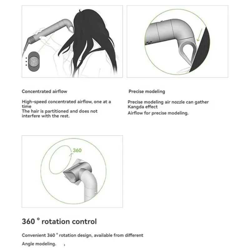 Фото Насадка для точной укладки M04K для Dyson Airwrap HD01 HD05: создайте более гладкую и аккуратную прическу №5