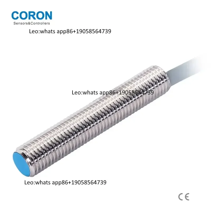 Фото Индуктивный датчик приближения CORON CMJ-A8M-2ANB взрывозащищенного типа, M8, NPN, нормально замкнутый, с выводами, врезной монтаж №2
