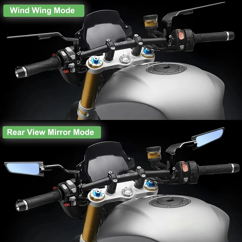 Фото Зеркала заднего вида Stealth Winglets для мотоциклов, регулируемые, для Honda PCX 150/160/125, ADV150, XADV 750, 350, 150, NS125LA №2