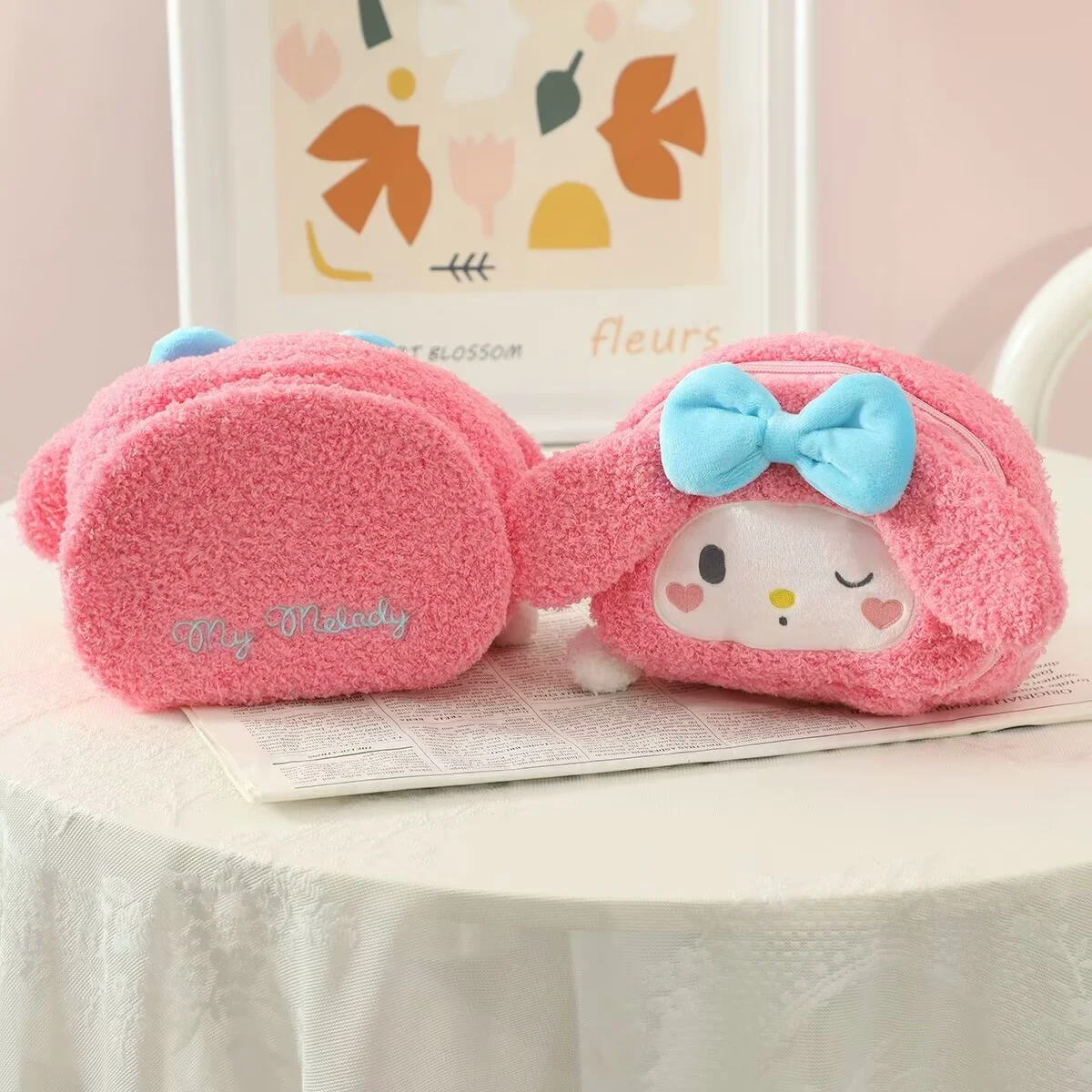 Плюшевая сумка Sanrio Hello Kitty Kuromi My Melody косметичка Kawaii в японском стиле подарки для