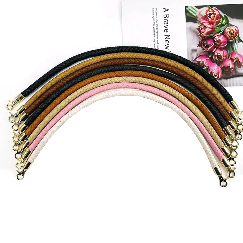 

30/40/60cm Braided Bag Handle Shoulder Strap Bag Strap Handbag Belt for Women DIY Handle PU Leather Detachable Replacement Strap
