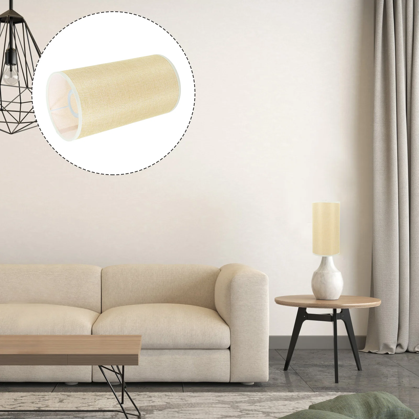 

Lampshade Replacement Fabric Shades For Bedside Accessories Decorative Cover Iron