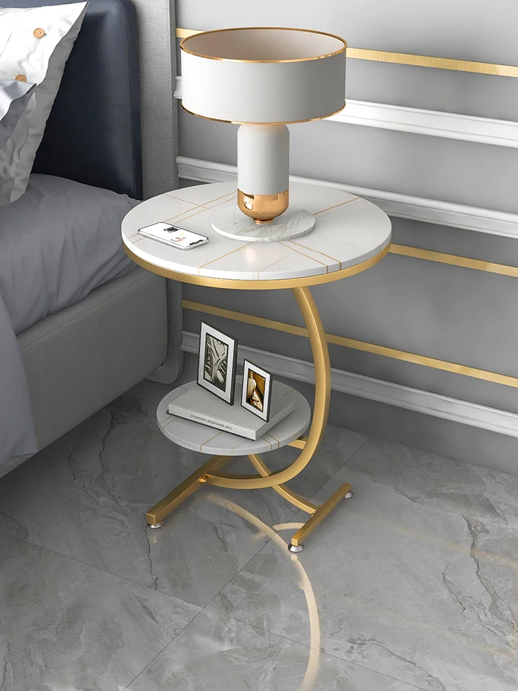 

Light luxury rock board small tea table, living room, sofa, side cabinets, balcony, small tea table, household corner table mini