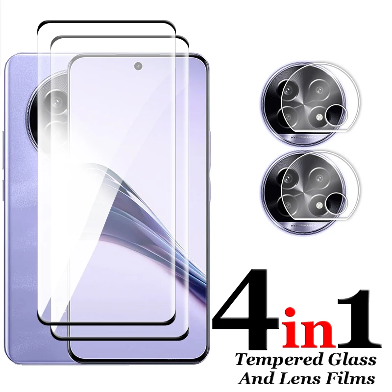 Фото 6 в 1 для Realme 13 Pro Plus стекло Realme 13 Pro закаленное стекло 6,7 дюймов 3D изогнутая полная Защита экрана для Realme 13 Pro №2