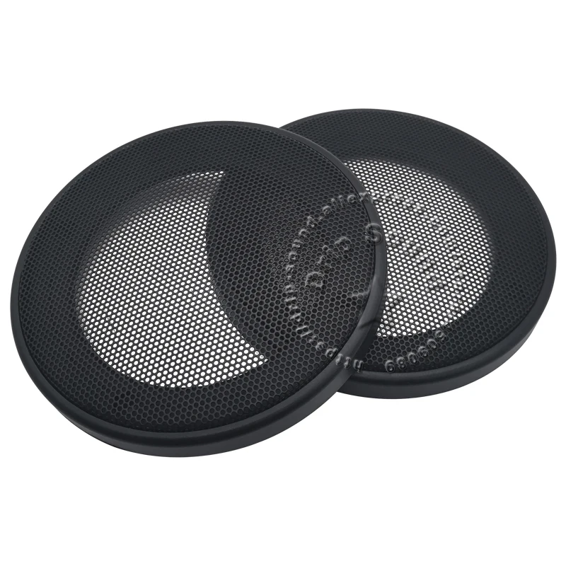 

For 4" Inch Speaker Grill Cover Hige-grade Car Home Audio Conversion Net Decorative Circle Metal Mesh Protection 142mm #Black2