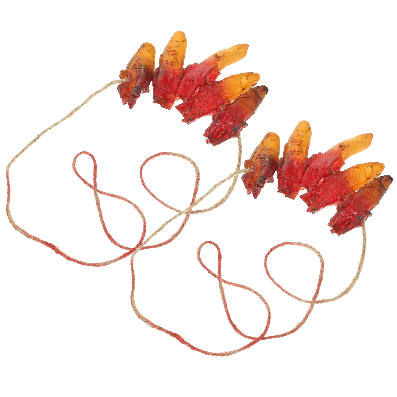 

Finger Necklace Halloween Pendant Party Favor Choker Prank Prop Decor Decorate