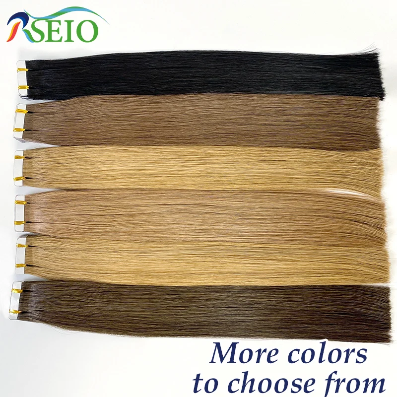 Высококачественные прямые накладные человеческие волосы RSEIO 100% натуральные