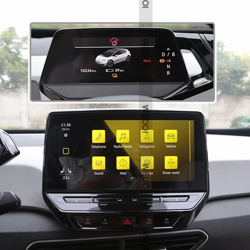 

Car Navigtion Tempered Glass for ID3 LCD Screen Protective Film Sticker GPS touch full car accessories