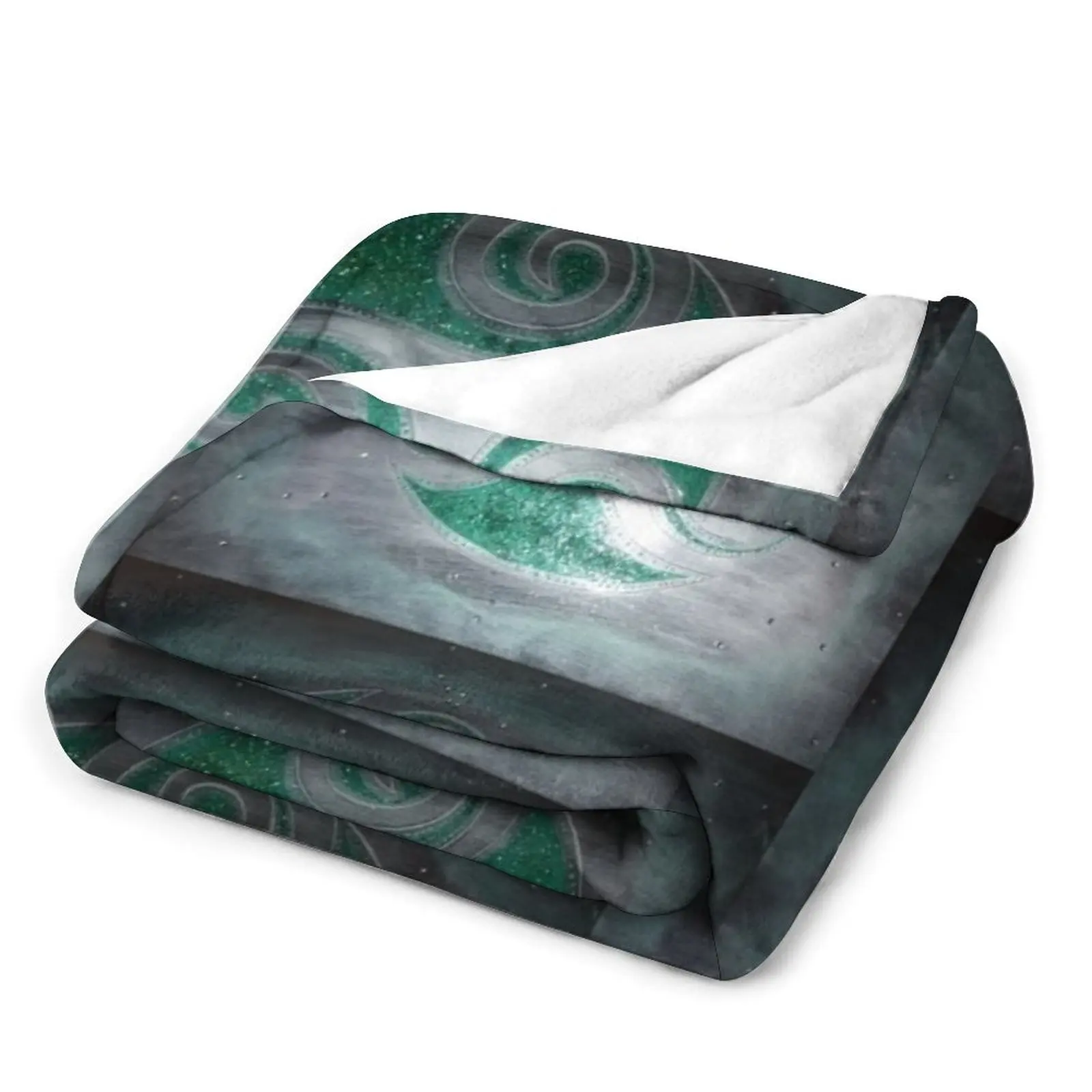 Небесно-голубое одеяло мягкое для пикника на заказ