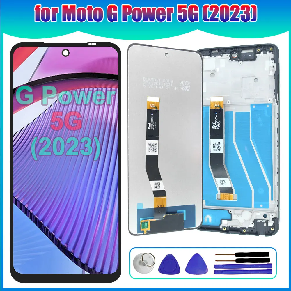 Фото Проверенный ЖК-дисплей для Motorola Moto G Power 5G 2023, сенсорный экран в сборе для Moto G Power 5G 2023 XT2311-1-2-3 №1
