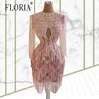 Женское короткое вечернее платье Floria, блестящее коктейльное платье с блестками для торжевечерние мероприятий и выпускного вечера, 2022