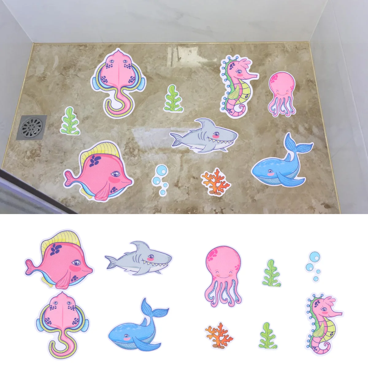 

Stickersanti Shower Non Bathroom Bathtub Bath Tub Matt Strips Floor Tape Decals