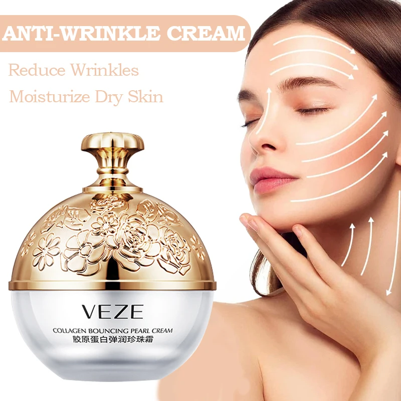

Pearl Anti Wrinkle Face Cream Lifting Firming Anti Aging Lightening Fine Lines Moisturizing Nourishing Whitening Facial Care 30g
