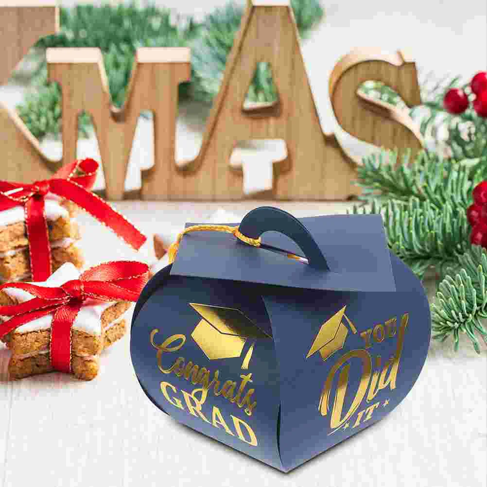 

10 шт., футляры в форме шляпы для выпускного вечера