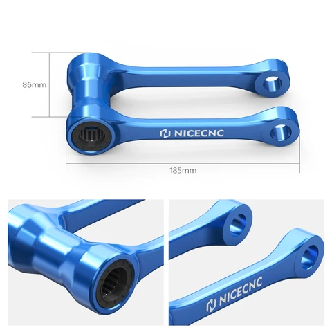 NICECNC для Yamaha YZ250F 2014-2025 YZ450F 2009-2025 WR250F WR450F 2016-2025 YZ250FX YZ450FX 1,25′′ комплект понижающих звеньев из алюминия