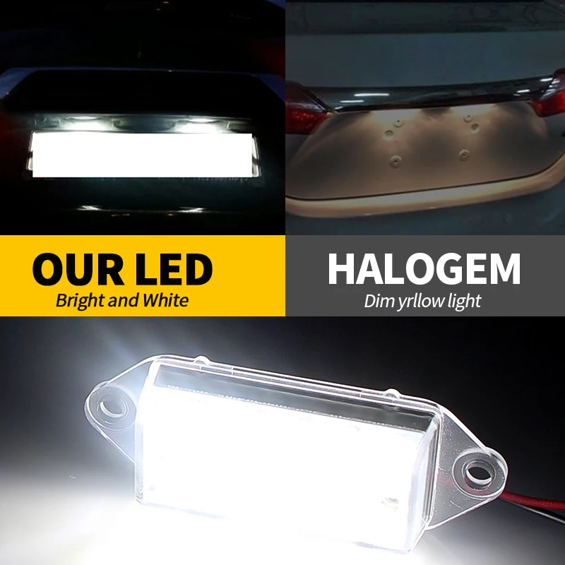 2x светодиодные фонари номерного знака лампа автоматического автомобильный