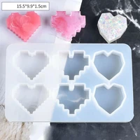 pendant silicone mold heart shaped drop silicone mold resin mold for diy necklace keychain crystal epoxy resin jewelry making