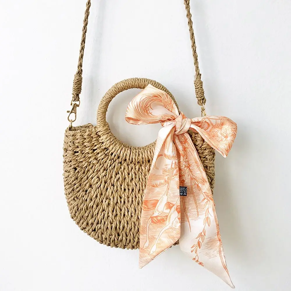 Длинная лента шарф с 26 буквами Шелковый атласный бант женский головной убор