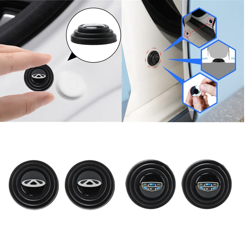 4 шт. амортизирующая прокладка для автомобильной двери буферные наклейки подушка