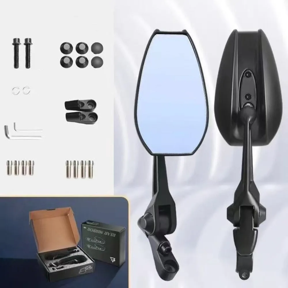 

Универсальное боковое зеркало из алюминиевого сплава Napoleon, негладкая регулируемая чистая линза, HD зеркало заднего вида, аксессуары для мотоциклов