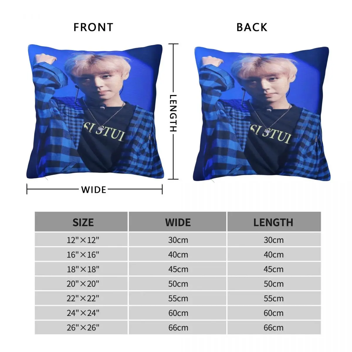 Фото Украшение кровати Park Ji Hoon Fan Подарочная наволочка Merch Наволочка квадратная наволочка разных размеров №4